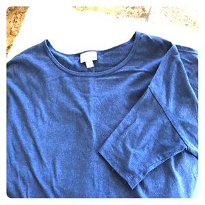 Lularoe M Blue Tunic Irma